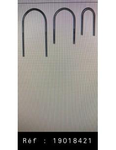 ETRIER INOX D8 33/42 H76