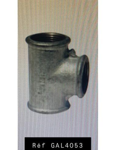 TE 90° EGAL FILET F/F/F GALVA 2"
